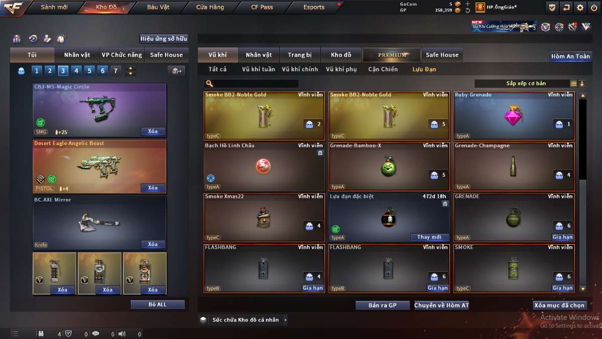 shop acc cf uy tin gia re